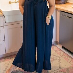 Navy Blue Women's Jumpsuit